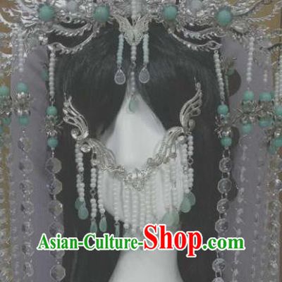 Chinese Handmade Ancient Princess Hair Accessories Phoenix Coronet Hairpins Headwear for Women
