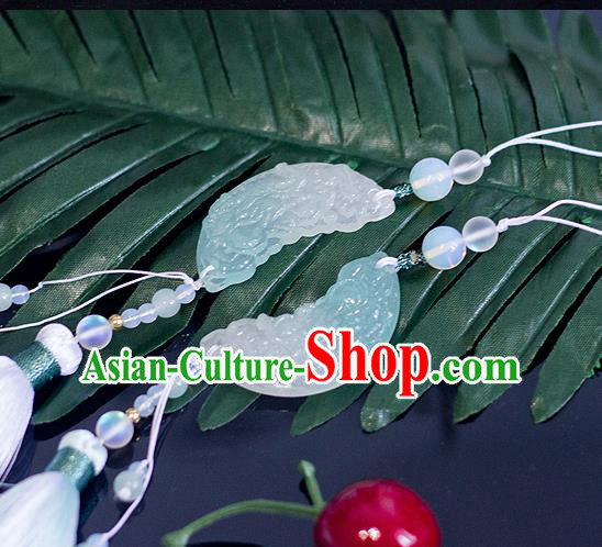 Top Grade Handmade Jewelry Accessories Ancient Hanfu Hairpins Jade Pendant Headwear for Women Top Grade Handmade Jewelry Accessories Ancient Hanfu Hairpins Jade Pendant Headwear for Women