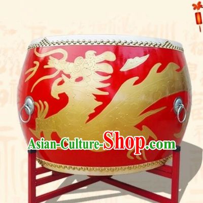 Chinese Traditional Drums Lion Dance Folk Dance Dragon Tupan Cowhide Drum