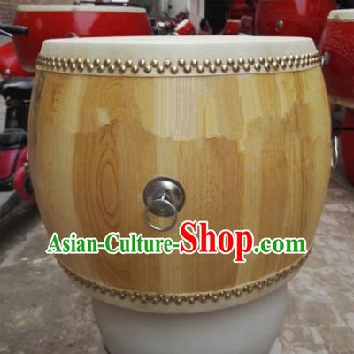Chinese Traditional Handmade Drums Folk Dance Wood Drum Cowhide Drums