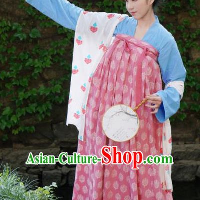Traditional Chinese Tang Dynasty Rich Lady Hanfu Dress Ancient Palace Princess Costumes for Women