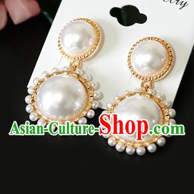 Top Grade Handmade Pearls Earrings Bride Jewelry Accessories for Women
