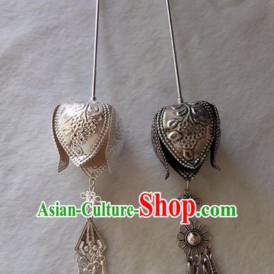 Chinese Ethnic Dai Nationality Folk Dance Hair Accessories Traditional Hairpins for Women