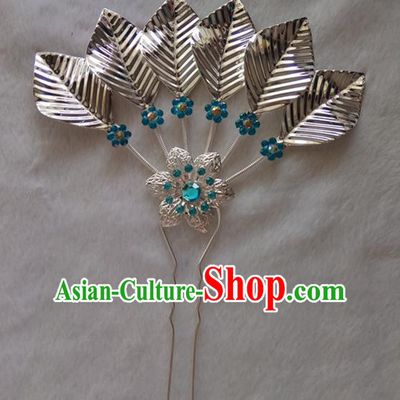 Chinese Ethnic Dai Nationality Hair Accessories Traditional Folk Dance Hairpins for Women