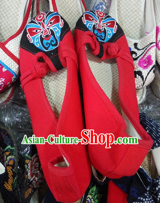 Chinese Traditional Handmade Embroidered Shoes Red Cloth Shoes for Women Chinese Traditional Handmade Embroidered Shoes Red Cloth Shoes for Women