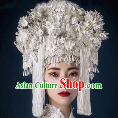Chinese Traditional Ancient Bride Headdress Palace Phoenix Coronet Hair Accessories for Women