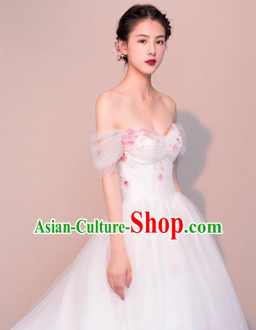 Top Grade Customized Wedding Dress Bride Trailing Full Dress for Women Top Grade Customized Wedding Dress Bride Trailing Full Dress for Women