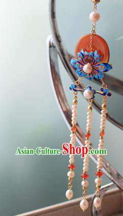 Chinese Classical Jewelry Accessories Traditional Hanfu Brooch Pearls Tassel Pendant for Women Chinese Classical Jewelry Accessories Traditional Hanfu Brooch Pearls Tassel Pendant for Women