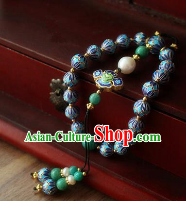 Asian Chinese Traditional Jewelry Accessories Ancient Hanfu Blueing Bracelet for Women Asian Chinese Traditional Jewelry Accessories Ancient Hanfu Blueing Bracelet for Women