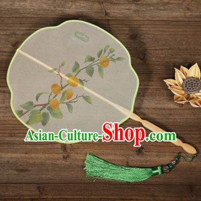 Traditional Chinese Crafts Palace Fans Hand Painting Fans Ancient Silk Fan for Women