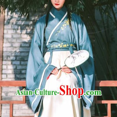 Chinese Han Dynasty Princess Hanfu Dress Ancient Drama Peri Embroidered Costumes for Women