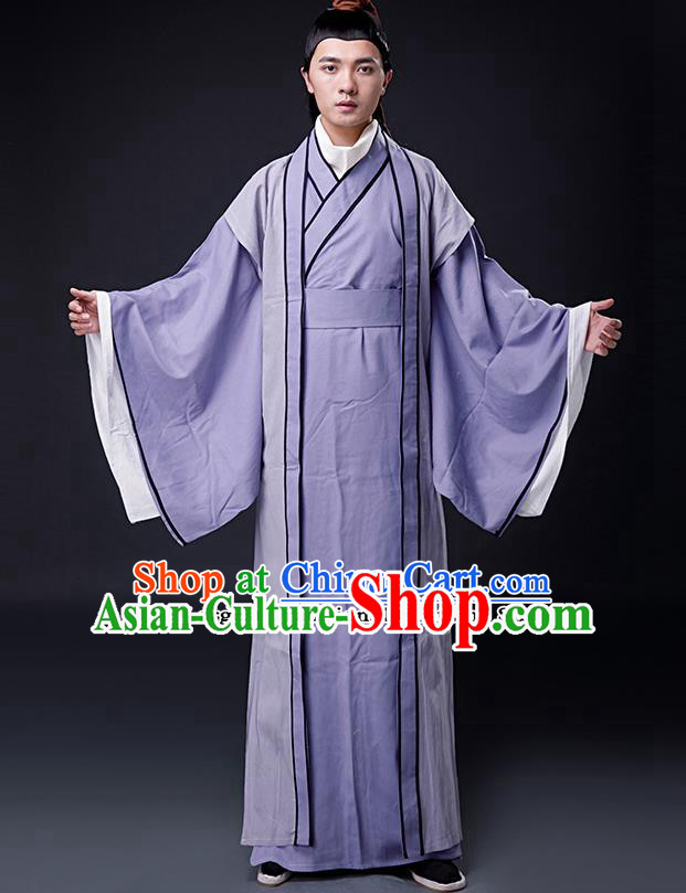 Chinese Ancient Drama Han Dynasty Confucian Scholar Costumes for Men
