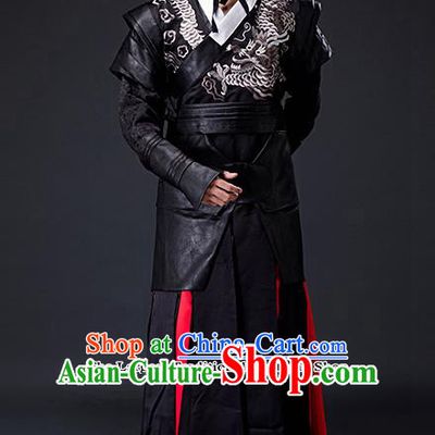 Chinese Ancient Ming Dynasty Blades Imperial Guards Embroidered Costumes for Men