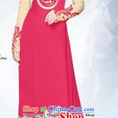 Asian Traditional Vietnam Female Costume Vietnamese Bride Rosy Ao Dai Cheongsam for Women