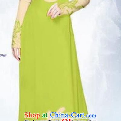 Asian Traditional Vietnam Female Costume Vietnamese Bride Light Green Ao Dai Cheongsam for Women
