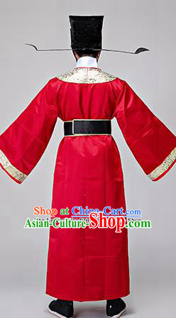 Chinese Ancient Song Dynasty Drama Prime Minister Costumes and Hat for Men Chinese Ancient Song Dynasty Drama Prime Minister Costumes and Hat for Men