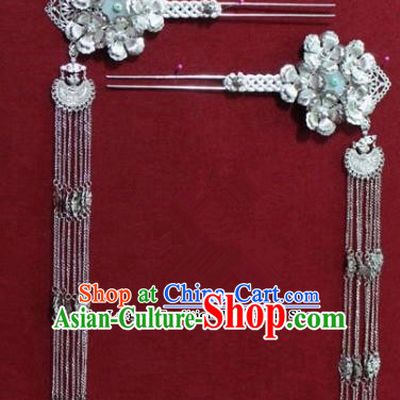 Chinese Ancient Tang Dynasty Queen Hair Accessories Tassel Hair Clip Hairpins for Women