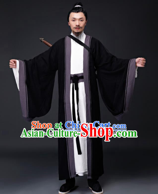 Chinese Ancient Drama Song Dynasty Taoist Priest Costumes for Men Chinese Ancient Drama Song Dynasty Taoist Priest Costumes for Men