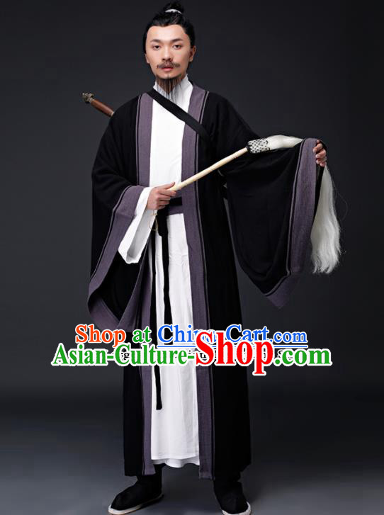 Chinese Ancient Drama Song Dynasty Taoist Priest Costumes for Men Chinese Ancient Drama Song Dynasty Taoist Priest Costumes for Men