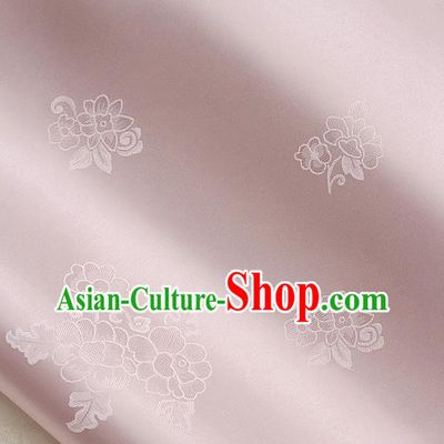 Traditional Asian Cloth Drapery Brocade Korean Hanbok Palace Pink Satin Silk Fabric