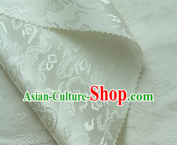 Traditional Asian Classical Cloth Drapery Beige Brocade Korean Hanbok Palace Satin Silk Fabric Traditional Asian Classical Cloth Drapery Beige Brocade Korean Hanbok Palace Satin Silk Fabric