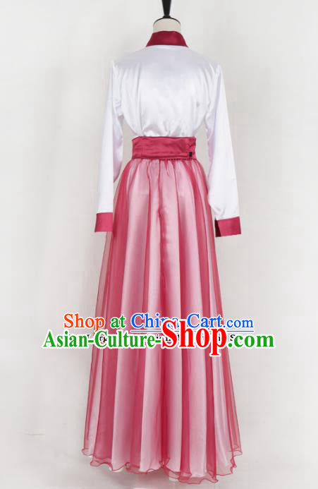 Chinese Traditional Folk Dance Costumes Classical Dance Red Clothing for Women Chinese Traditional Folk Dance Costumes Classical Dance Red Clothing for Women