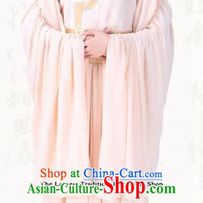 Chinese Traditional Folk Dance Clothing Ancient Classical Dance Pink Costumes for Men