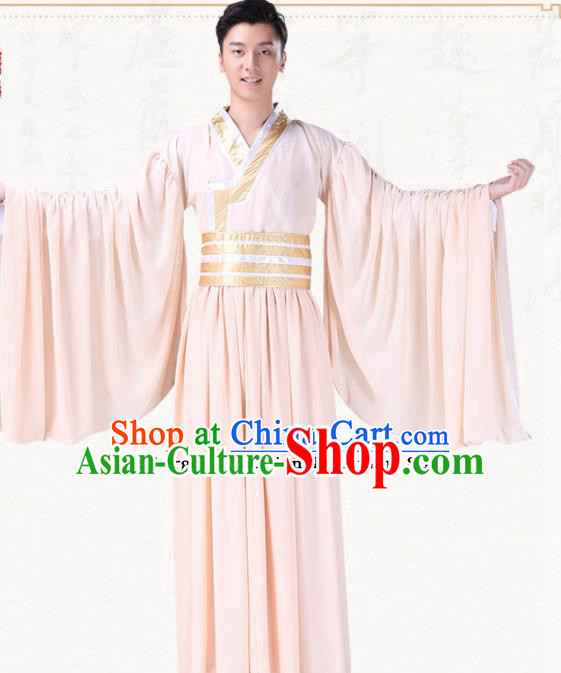 Chinese Traditional Folk Dance Clothing Ancient Classical Dance Pink Costumes for Men Chinese Traditional Folk Dance Clothing Ancient Classical Dance Pink Costumes for Men