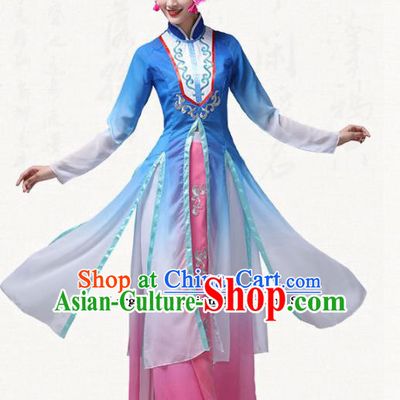Chinese Traditional Classical Dance Dress Fan Dance Group Dance Costumes for Women