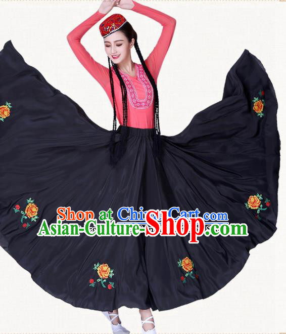 Chinese Traditional Uyghur Minority Dress Uigurian Ethnic Folk Dance Costumes for Women Chinese Traditional Uyghur Minority Dress Uigurian Ethnic Folk Dance Costumes for Women