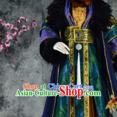 Traditional Chinese Cosplay Royal Highness Costumes Ancient Swordsman King Hanfu Clothing for Men