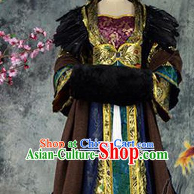 Traditional Chinese Cosplay Imperial Consort Costumes Ancient Swordswoman Hanfu Dress for Women