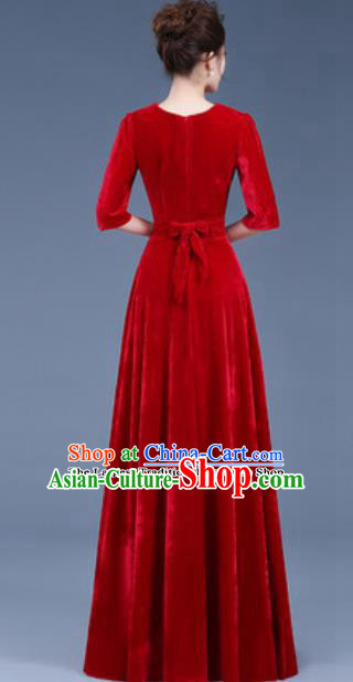 Top Grade Chorus Costume Modern Dance Group Dance Red Dress for Women Top Grade Chorus Costume Modern Dance Group Dance Red Dress for Women