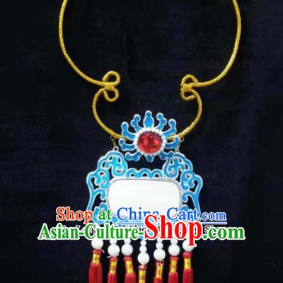 Traditional Chinese Beijing Opera Niche Accessories Ancient Crown Prince Necklace for Men