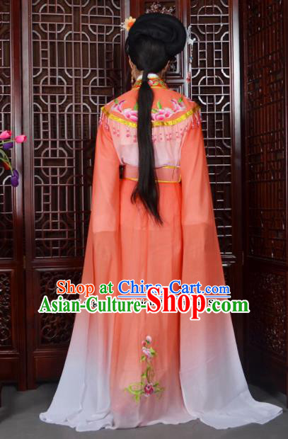 Traditional Chinese Beijing Opera Actress Costumes Ancient Princess Embroidered Orange Dress for Adults Traditional Chinese Beijing Opera Actress Costumes Ancient Princess Embroidered Orange Dress for Adults