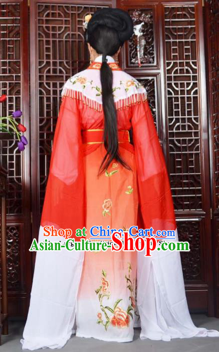 Traditional Chinese Peking Opera Princess Costumes Ancient Peri Red Dress for Adults Traditional Chinese Peking Opera Princess Costumes Ancient Peri Red Dress for Adults