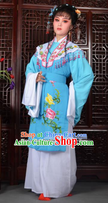 Traditional Chinese Peking Opera Diva Costumes Ancient Princess Blue Dress for Adults Traditional Chinese Peking Opera Diva Costumes Ancient Princess Blue Dress for Adults