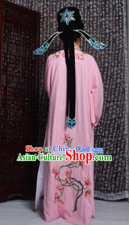 Professional Chinese Peking Opera Niche Costumes Embroidered Magnolia Pink Robe for Adults Professional Chinese Peking Opera Niche Costumes Embroidered Magnolia Pink Robe for Adults