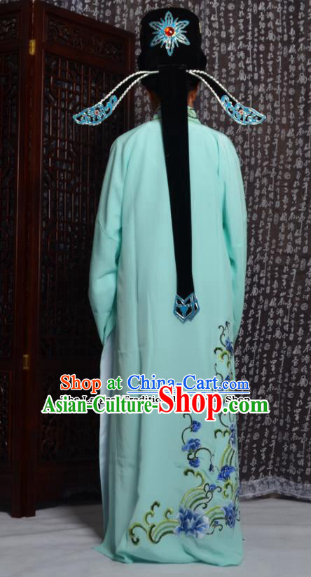 Professional Chinese Peking Opera Niche Costumes Embroidered Green Robe for Adults Professional Chinese Peking Opera Niche Costumes Embroidered Green Robe for Adults