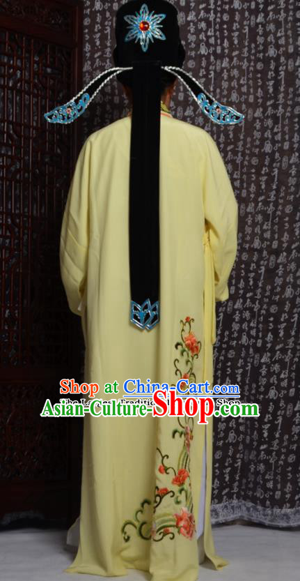 Professional Chinese Peking Opera Niche Costumes Embroidered Yellow Robe for Adults Professional Chinese Peking Opera Niche Costumes Embroidered Yellow Robe for Adults