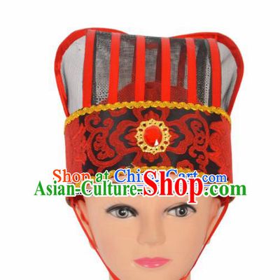 Professional Chinese Peking Opera Niche Hats Ancient Childe Headwear for Men