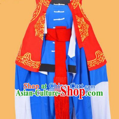 Professional Chinese Peking Opera Takefu Costumes Ancient Swordsman Clothing and Hat for Adults