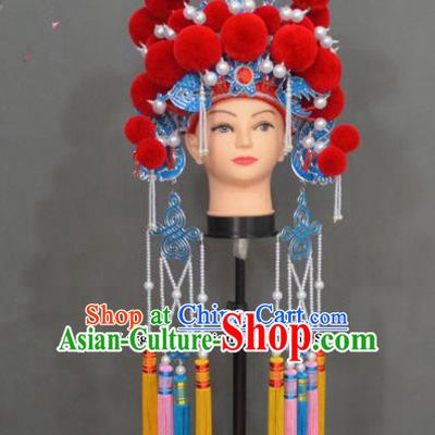Traditional Chinese Peking Opera Diva Hair Accessories Ancient Princess Phoenix Coronet Headwear for Women