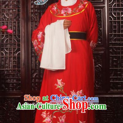 Top Grade Chinese Beijing Opera Niche Red Costumes Peking Opera Embroidered Magnolia Clothing for Adults