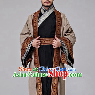 Traditional Chinese Song Dynasty Merchant Costumes Ancient Drama Swordsman Clothing for Men