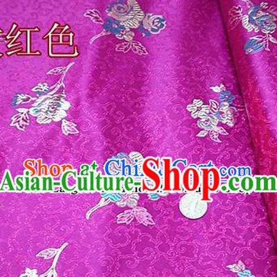 Traditional Chinese Royal Pattern Rosy Brocade Tang Suit Fabric Silk Fabric Asian Material