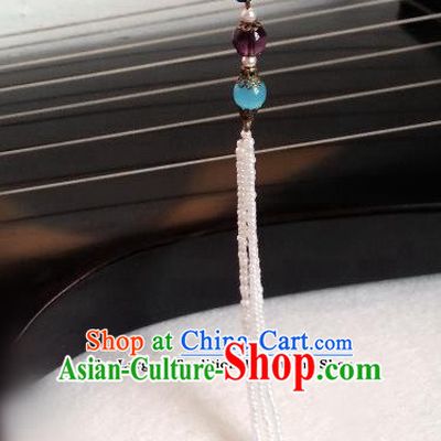 Traditional Chinese Ancient Princess Tassel Blueing Hairpins Hair Accessories for Women