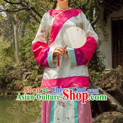 Chinese Ancient Drama Young Mistress Xiuhe Suits Traditional Qing Dynasty Manchu Lady Costumes for Women
