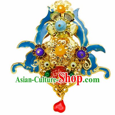 Chinese Traditional Hair Accessories Ancient Princess Blueing Hairpins for Women