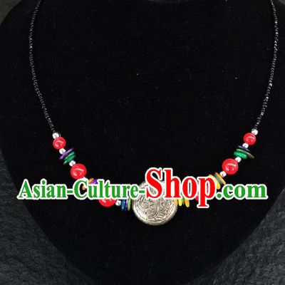 Chinese Traditional Jewelry Accessories Yunnan Minority Necklace for Women